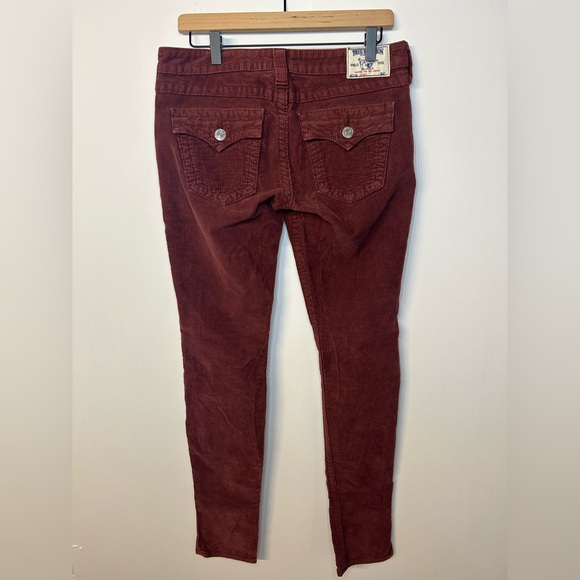 True Religion Vintage Made in USA Low Rise Skinny Corduroy Jeans, Size 29 - Picture 5 of 10